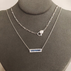 BLUE LAYER NECKLACE