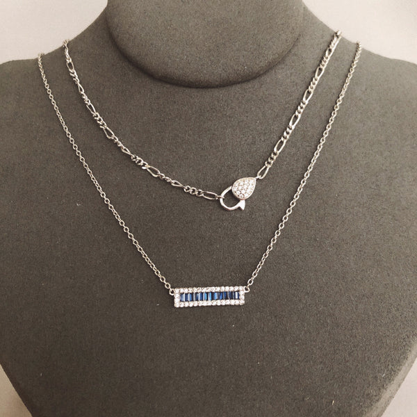 BLUE LAYER NECKLACE