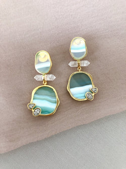 tz1165 ACQUARELLA ICONIC DOUBLE EARRINGS