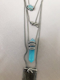 tzPB25 ICONIC MULTILAYER QUARTZ NECKLACE