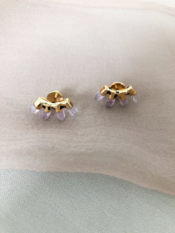 tz1326B ICONIC QUARTZ EARRING