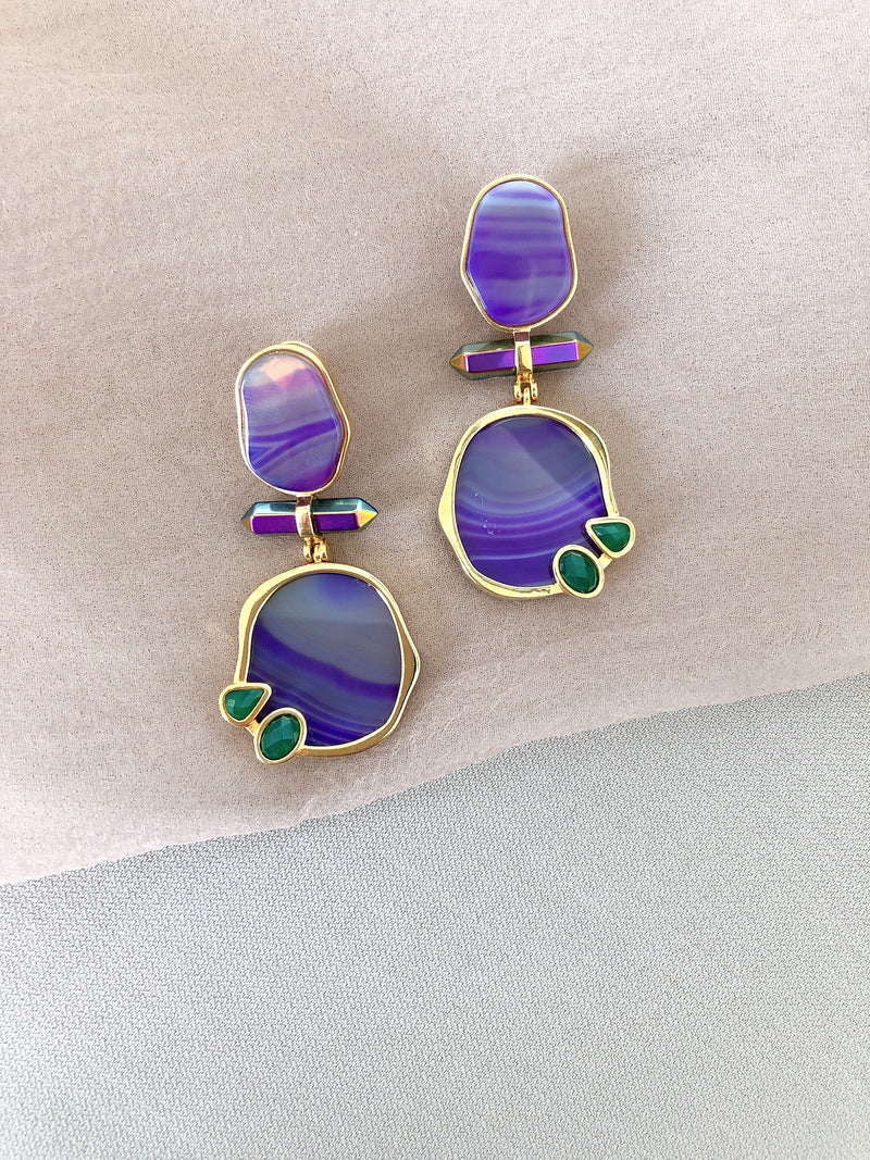 tz1165 ACQUARELLA ICONIC DOUBLE EARRINGS