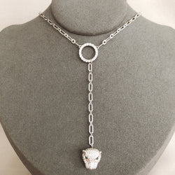 SILVER JAGUAR NECKLACE