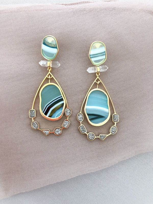 tz1167 AQUARRELLA Beaute EARRINGS