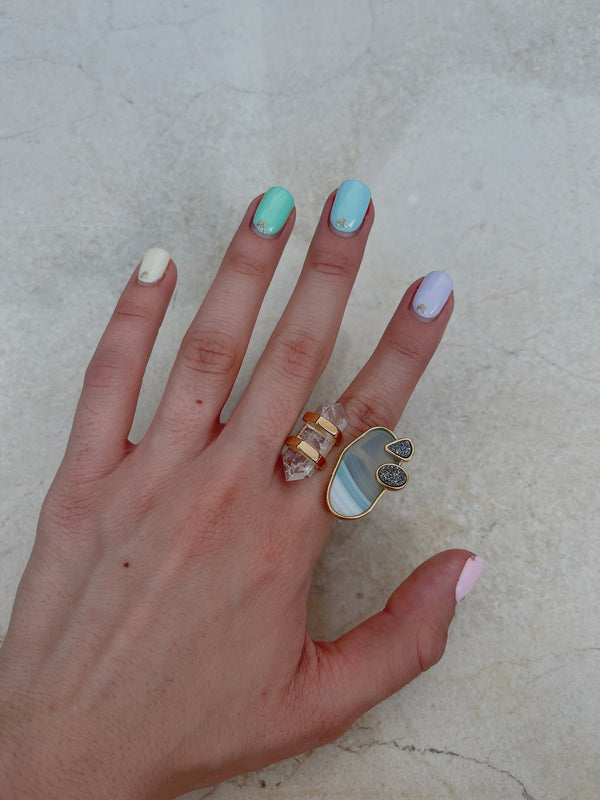 Tz1166 Nature ring gold