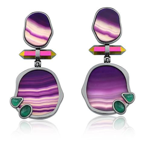 tz1165 ACQUARELLA ICONIC DOUBLE EARRINGS