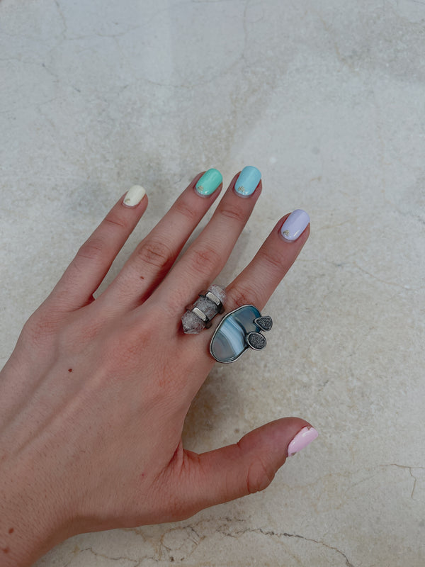 Tz1166 Nature ring plata