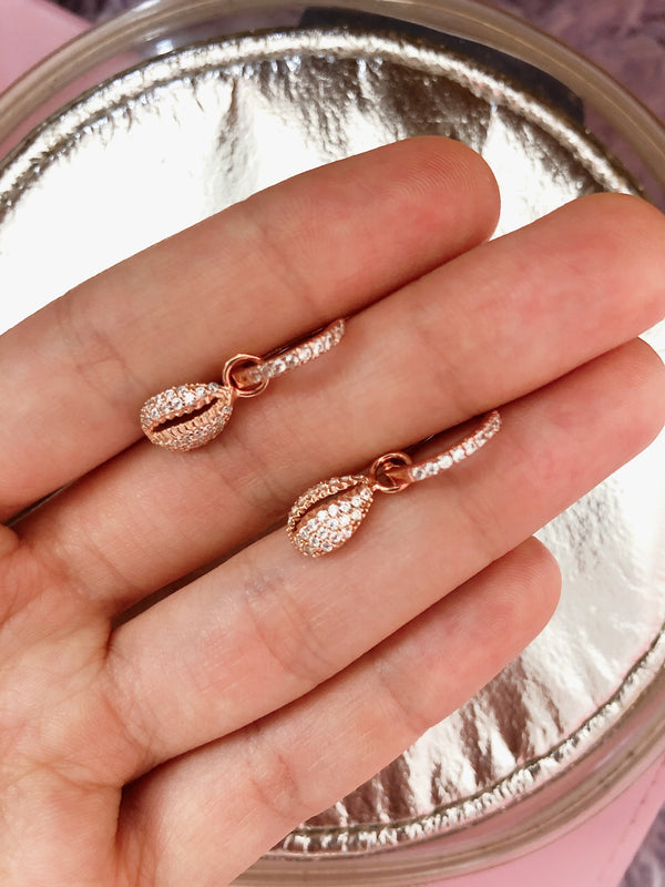 Concha rose gold earing