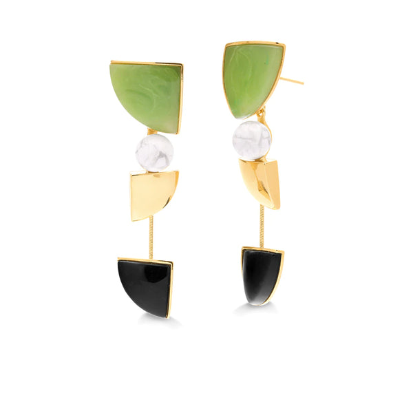 Tz1856 body earring green