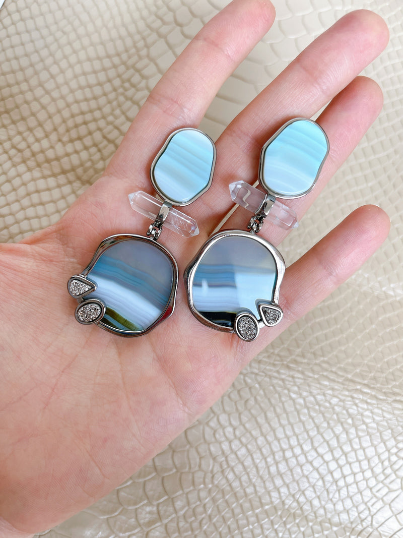 tz1165 ACQUARELLA ICONIC DOUBLE EARRINGS