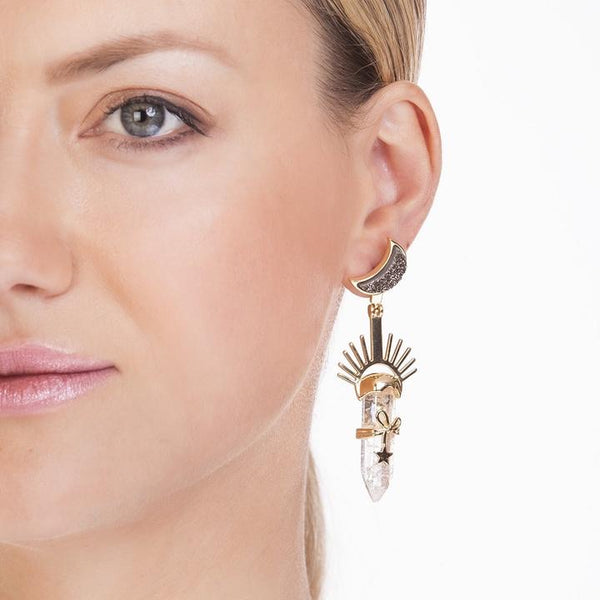 tz1558 Conexao cristal earing